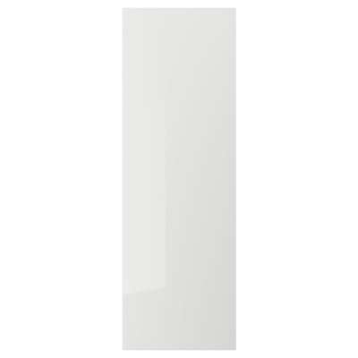 White RINGHULT kitchen cabinet door with glossy finish.