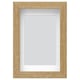 RÖDALM picture frame: light wood color, rectangular shape, simple design with front protection.