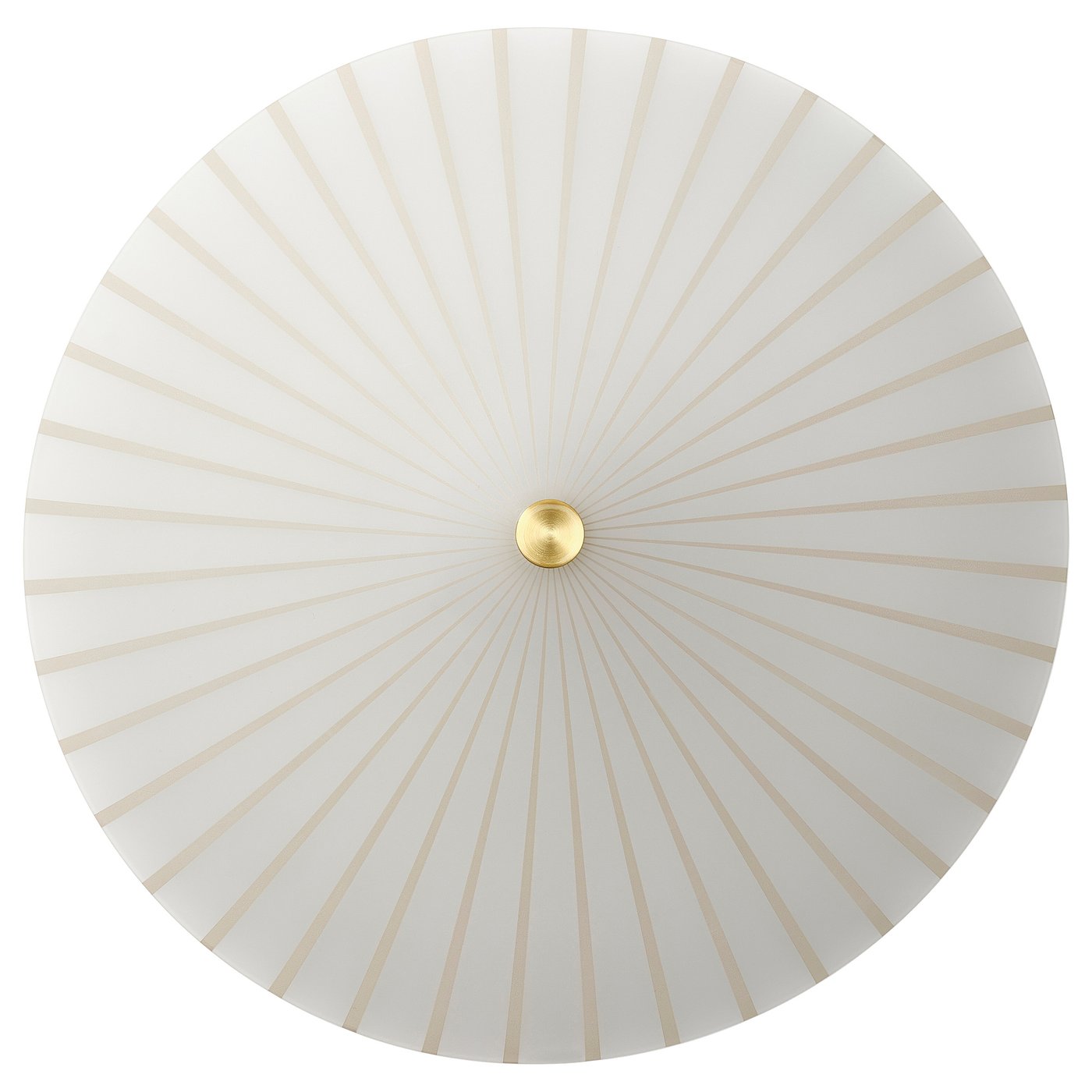 RORKULT Wall lamp, wired-in installation - stripe pattern/white glass 35 cm