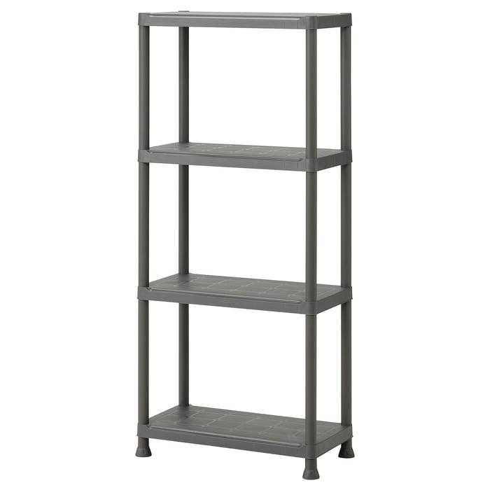 RUNMARÖ shelving unit, dark grey indoor /outdoor, 60x30x133 cm IKEA Ireland