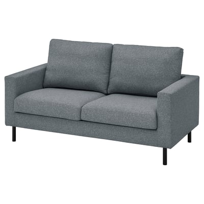 A grey 2-seat sofa, SALTSJÖBADEN, with clean lines and soft cushions.