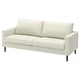 A light beige SALTSJÖBADEN sofa with sleek metal legs, featuring a simple and clean design.
