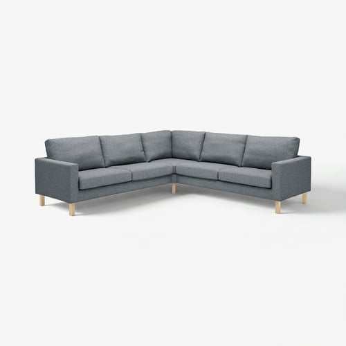 SALTSJÖBADEN Cover for corner sofa, 4-seat, Gunnared medium grey