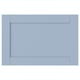 SANNIDAL blue cabinet door. Rectangle shape, simple design with smooth foil.