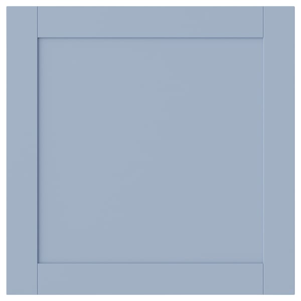 SANNIDAL blue cabinet door, square, simple stylish design, smooth foil, uniform look.