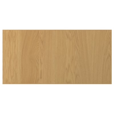 An oak SINARP wooden panel with a solid wood edge, featuring a natural finish and rectangular shape.