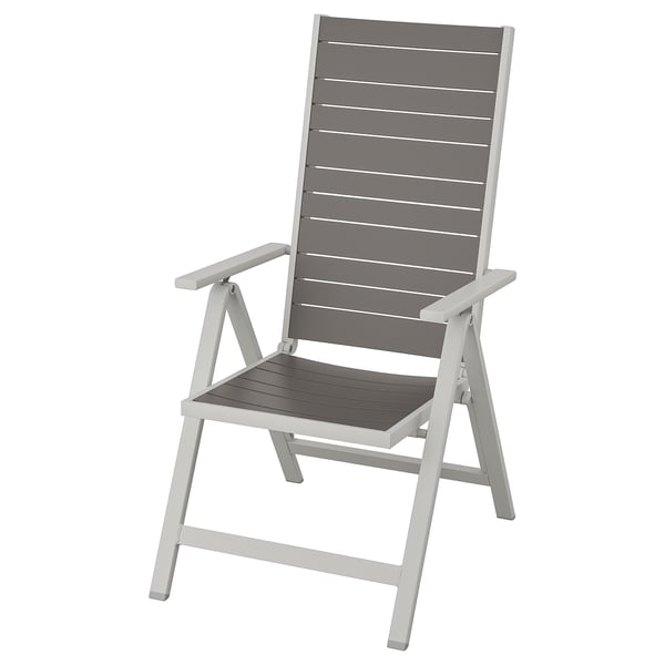 Sjalland Reclining Chair Outdoor Light Grey Foldable Dark Grey Ikea Ireland