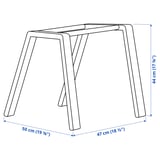SKÅLSTA Chair underframe, profiled metal/black-grey