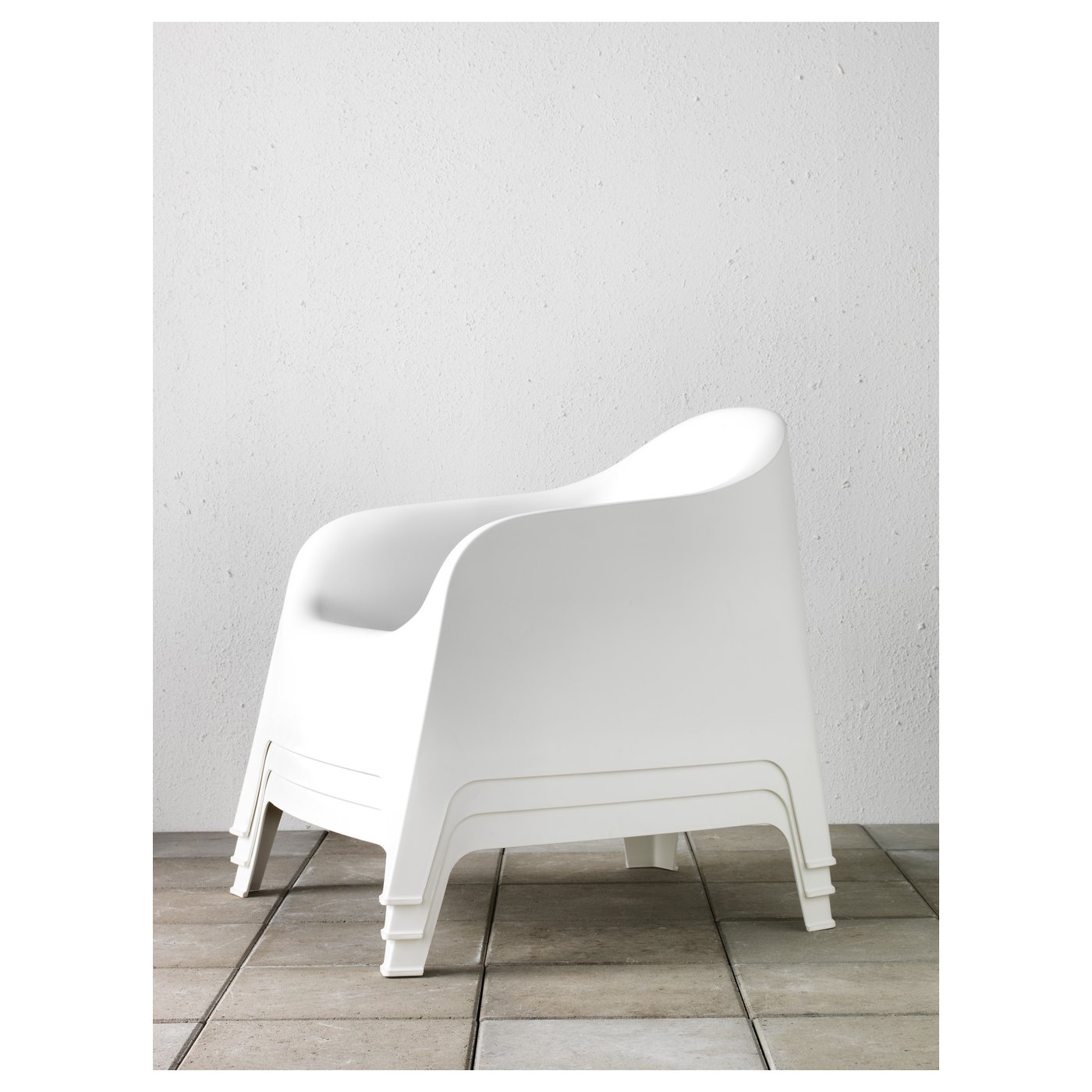 SKARPÖ garden armchair, white IKEA Ireland