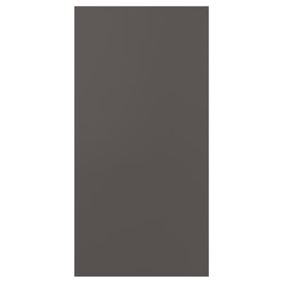 SKATVAL dark gray rectangular storage door, plastic and particleboard, simple design.