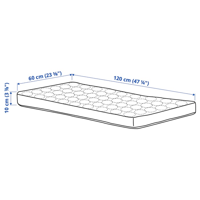 SKÖNAST foam mattress for cot, 60x120x10 cm IKEA Ireland