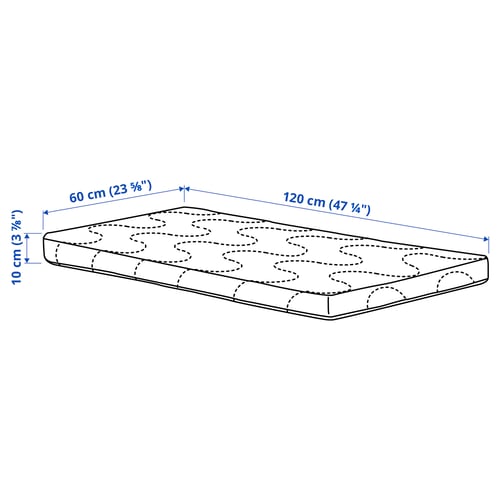 SKÖNAST Foam mattress for cot, 60x120x10 cm