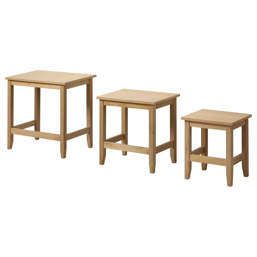 SKOGHALL Nest of tables, set of 3, oak IKEA Ireland