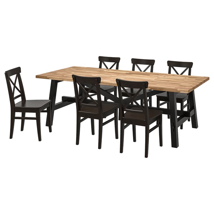 Dining Table and 6 Chairs - 6 Seater Dining Table & Chairs - IKEA Ireland