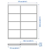 Illustration with measurements for the product: SKYTTA.