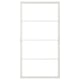 Option: SKYTTA white aluminum sliding door frame, modern minimalist design.