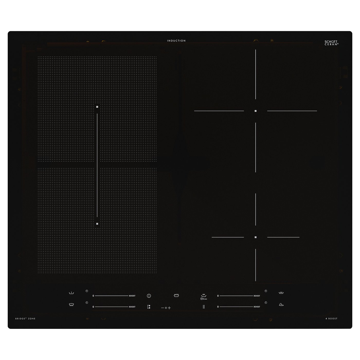 SMAKLIG induction hob, black, 59 cm IKEA Ireland