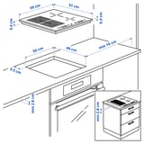 Illustration with measurements for the product: SMAKLIG.