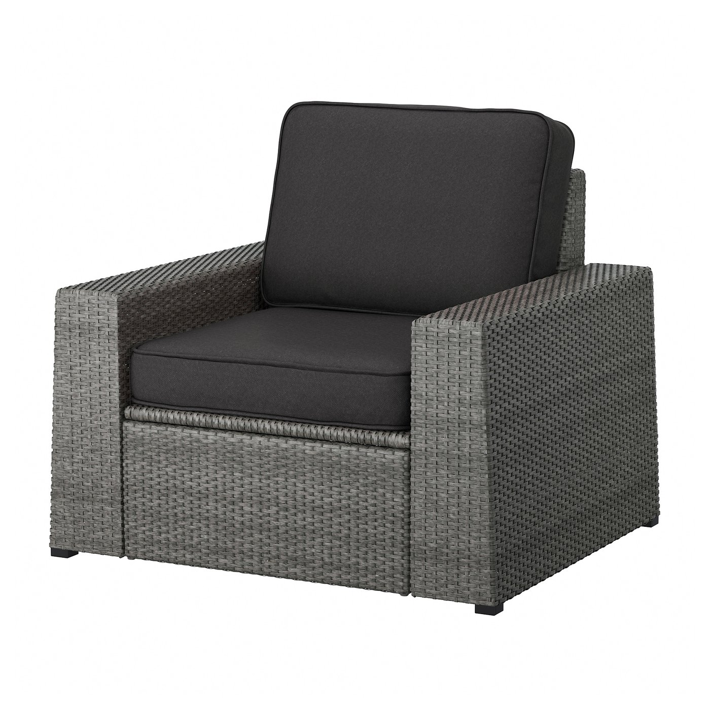 SOLLERÖN armchair, outdoor, dark grey/Järpön/Duvholmen anthracite