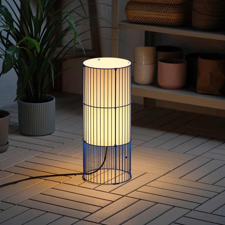 SOLVINDEN pendant lamp, blue, 48 cm - IKEA Ireland
