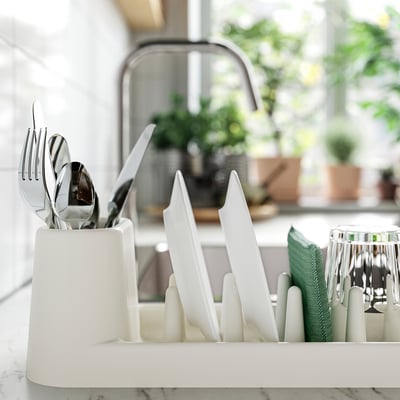 STÄMLING dish drainer, off-white, 48 cm - IKEA Ireland