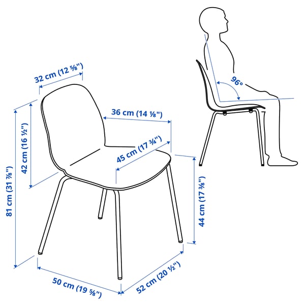 Illustration with measurements for the product: STENSELE.