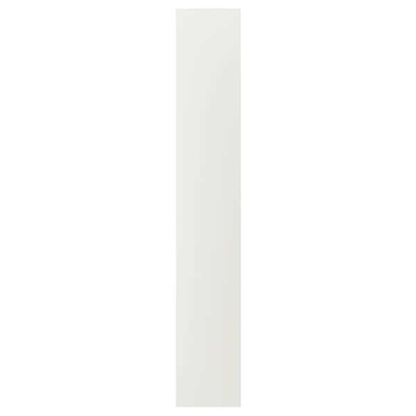 STENSUND white cover panel, acrylic paint on fibreboard, rectangular with grooved panels.