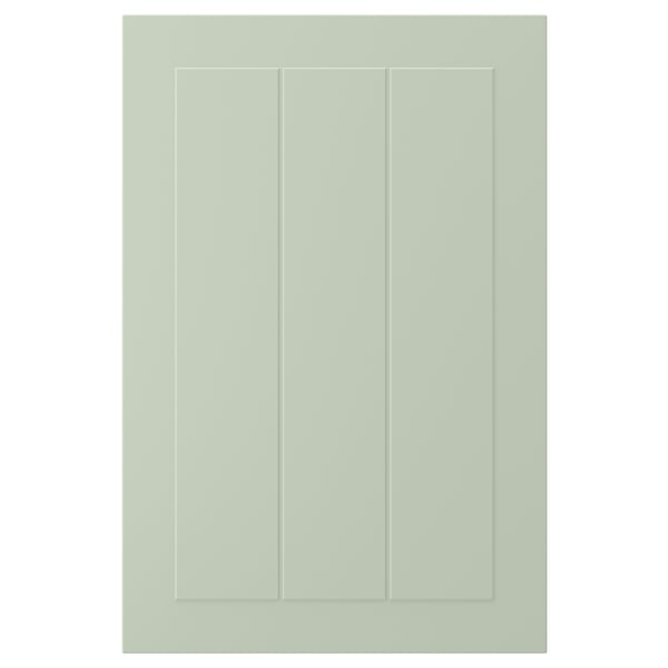 STENSUND green cabinet door: grooved panels, lacquered finish, fiberboard, easy clean.