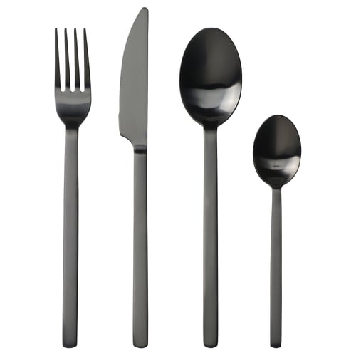 STOCKHOLM 2025 24-piece cutlery set - black