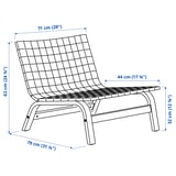 Illustration with measurements for the product: STOCKHOLM 2025.