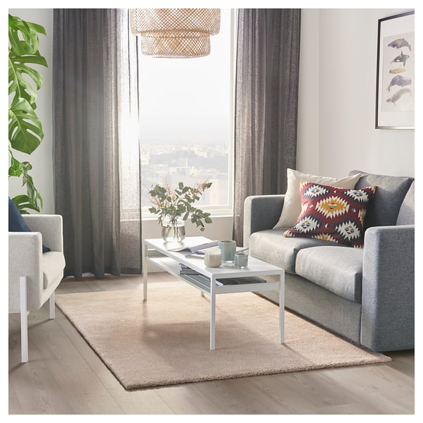 STOENSE Rug, low pile, offwhite, 133x195 cm IKEA Ireland