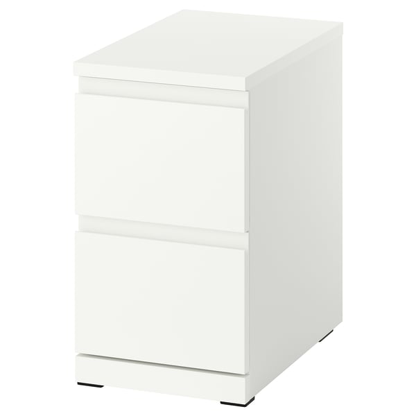 STORKLINTA Chest of 2 drawers, white/with 2 drawers, 30x50x53 cm