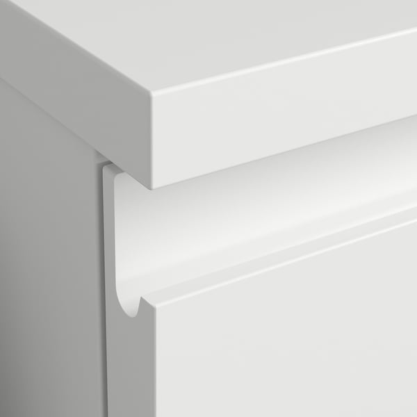 STORKLINTA Chest of 3 drawers, white, 70x50x75 cm