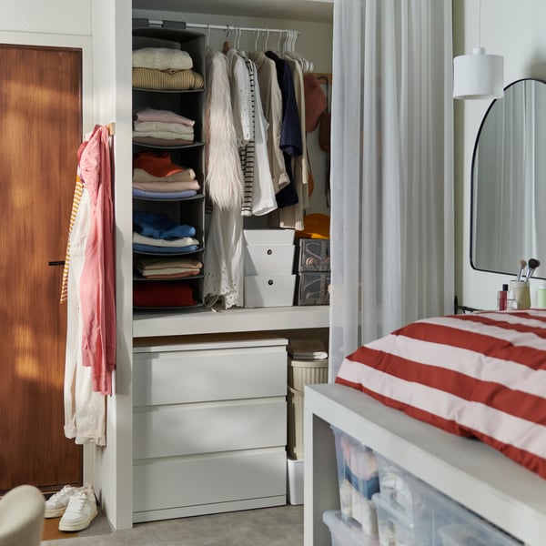 STORKLINTA Chest of 3 drawers, white, 70x50x75 cm
