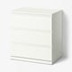 STORKLINTA Chest of 3 drawers, white, 70x50x75 cm