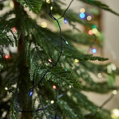 STRÅLA LED lighting chain, micro multicolour