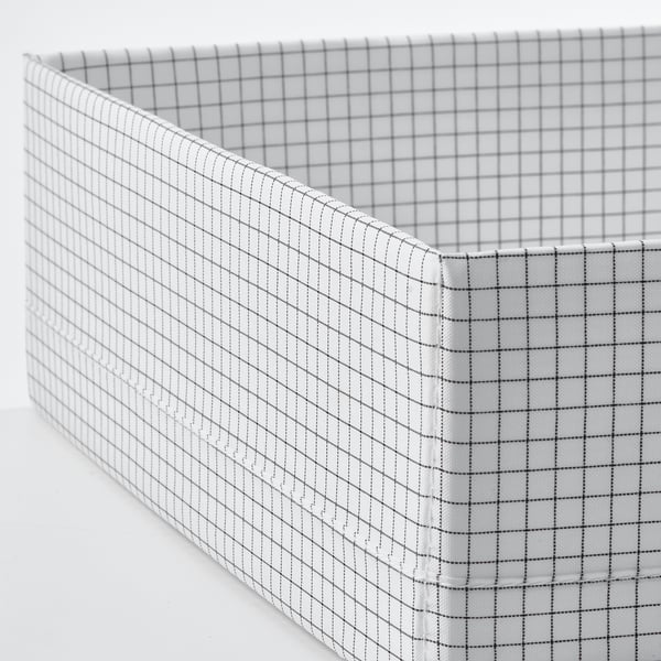STUK Box with compartments, white/black, 32x51x10 cm
