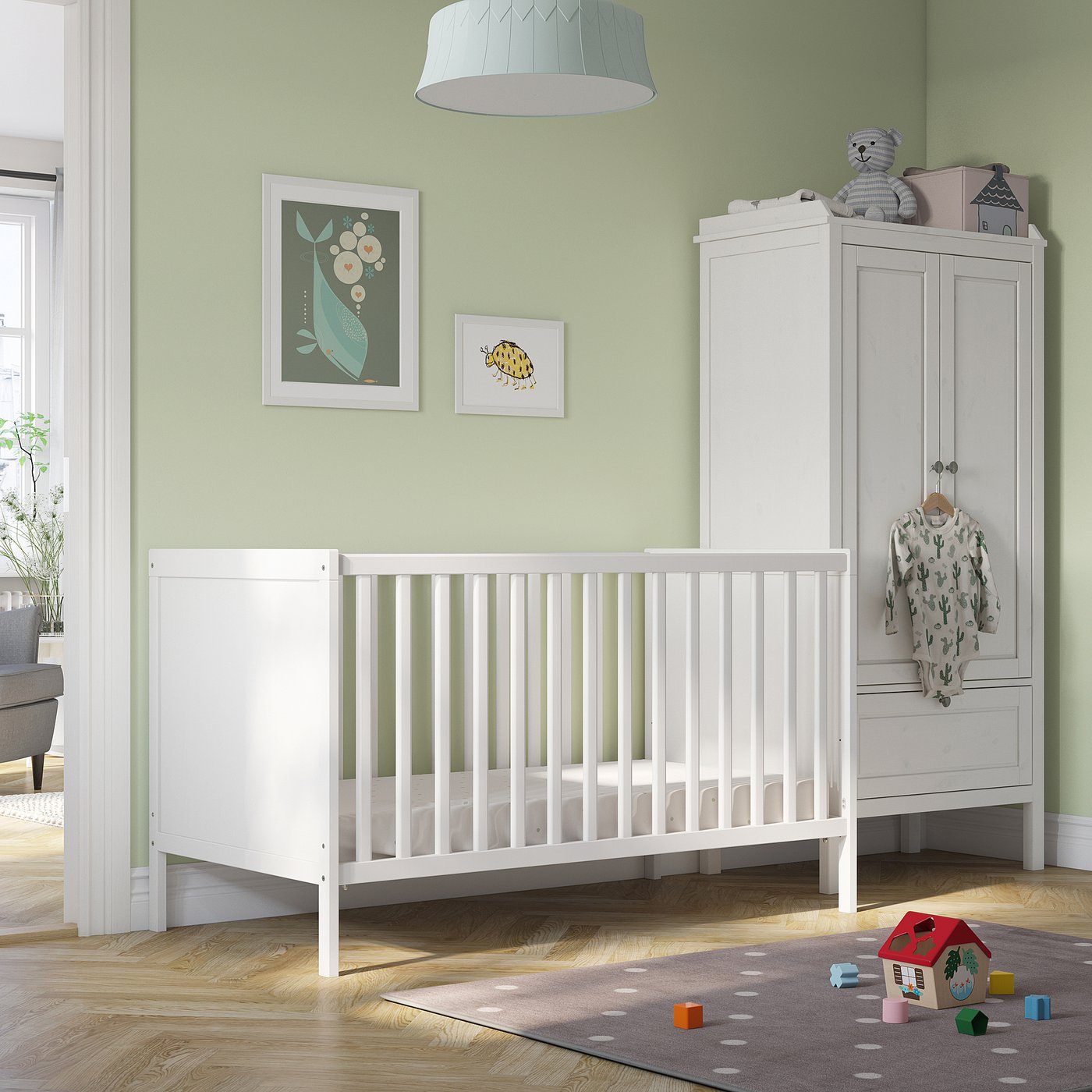 SUNDVIK cot, white, 70x140 cm IKEA Ireland