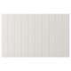 Option: SUTTERVIKEN: white, rectangular, panel, simple design, made from acrylic painted fibreboard.