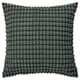 SVARTPOPPEL: greenish-gray, square throw pillow with soft, textured pattern. Eco-friendly, zippered cover.