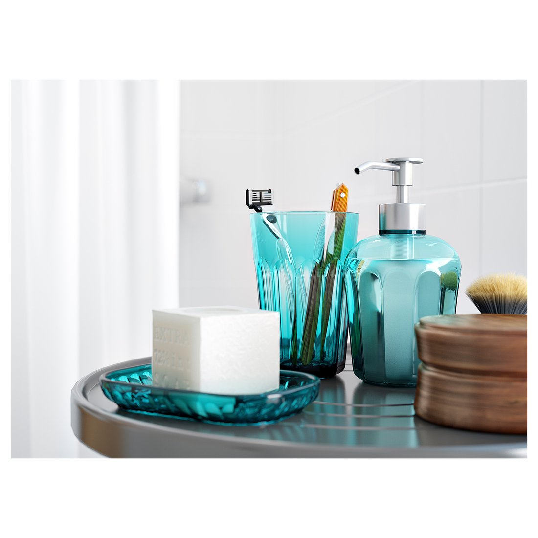 SVARTSJÖN Soap dish turquoise IKEA