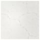 TÄRNHULT Custom made wall panel, white/grey-beige marble effect/glass composite, 1 m²x2.0 cm