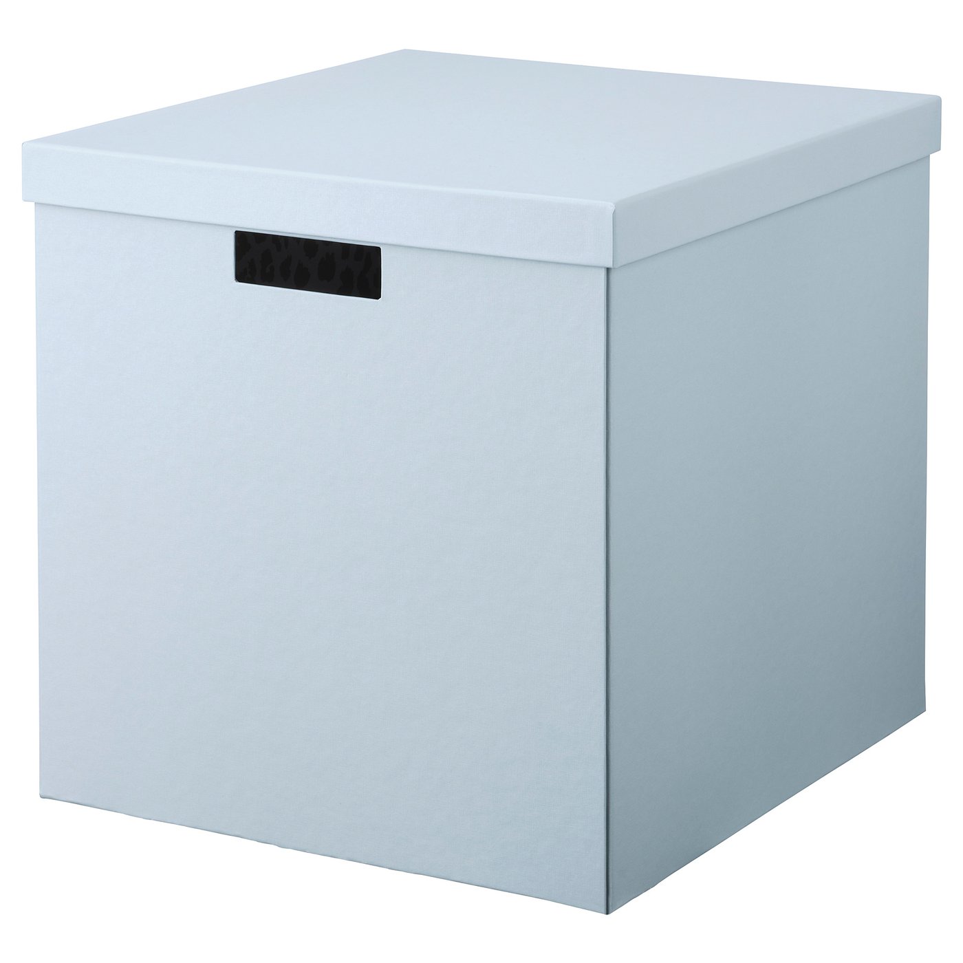 TJENA Storage box with lid, blue, 32x35x32 cm IKEA Ireland