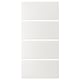 Option: White TJÖRHOM sliding cabinet door with timeless, fibreglass design.