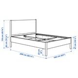 Illustration with measurements for the product: TONSTAD.