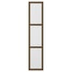 TONSTAD door in oak veneer, featuring a vertical divided glass panel. Ideal for pax wardrobes, offering a modern, sleek design.