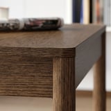 TONSTAD / TONSTAD Table and 2 chairs, brown oak veneer/Viarp beige/brown brown oak effect, 80/120x70 cm