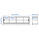 Illustration with measurements for the product: TONSTAD.
