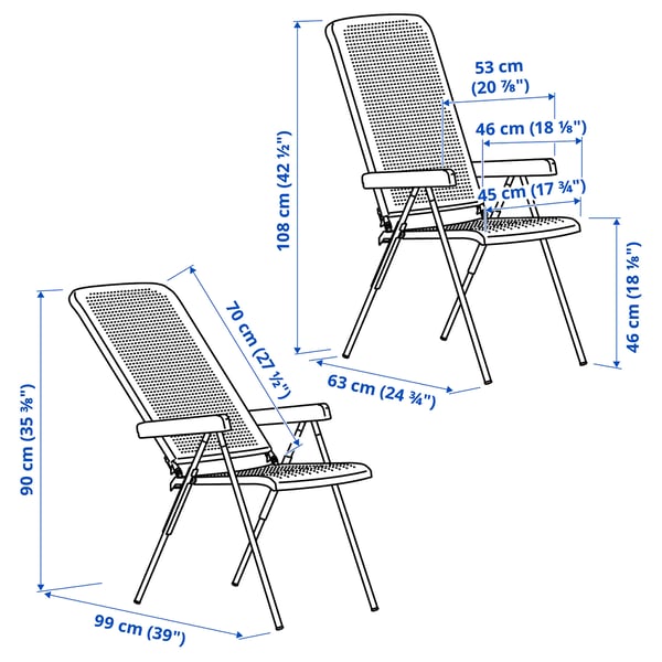 Illustration with measurements for the product: TORPARÖ.