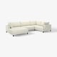 UPPÅKRA U-shaped sofa, 4,5-seat, with chaise longue, left/Axvall off-white